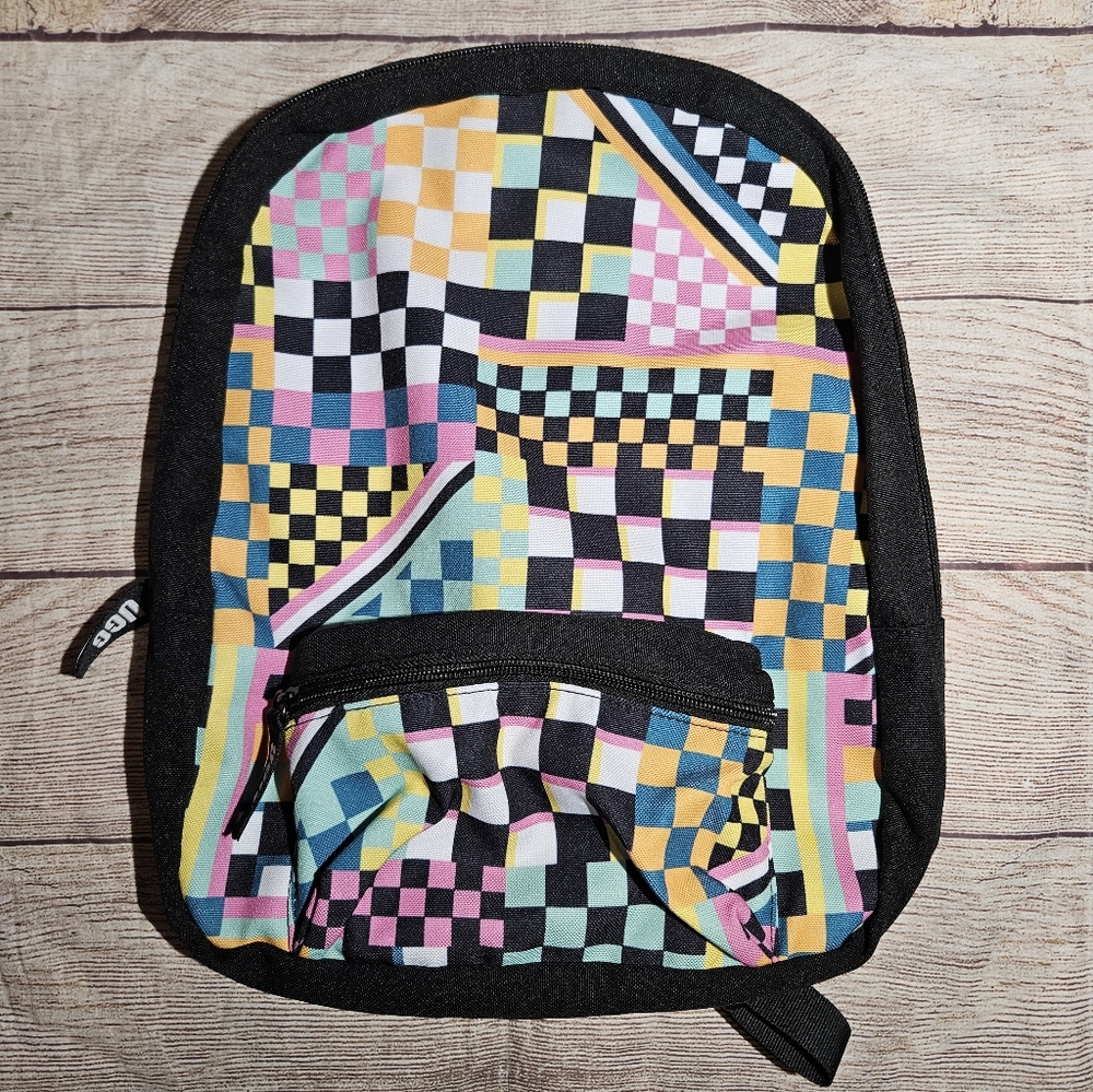 UGG multi colored checkered canvas mini backpack - image 1